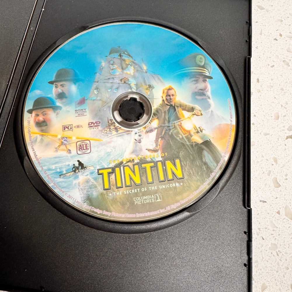 The Adventures of Tintin The Secret of the Unicorn DVD Movie‎ Film